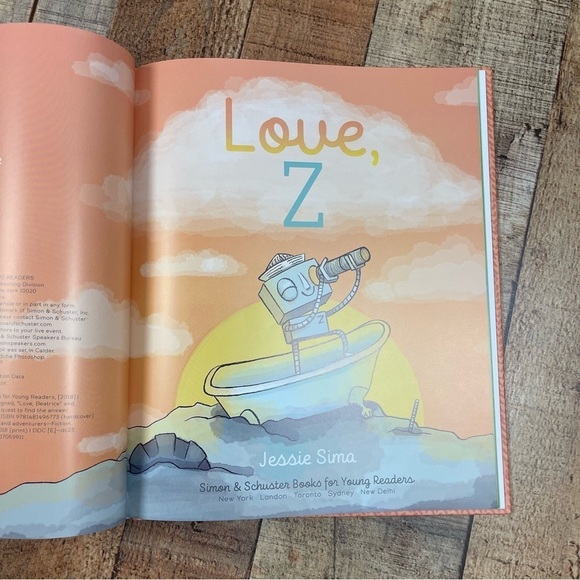 Love, Z By Jessie Sima Robot Children's Picture Book - Picture 3 of 8